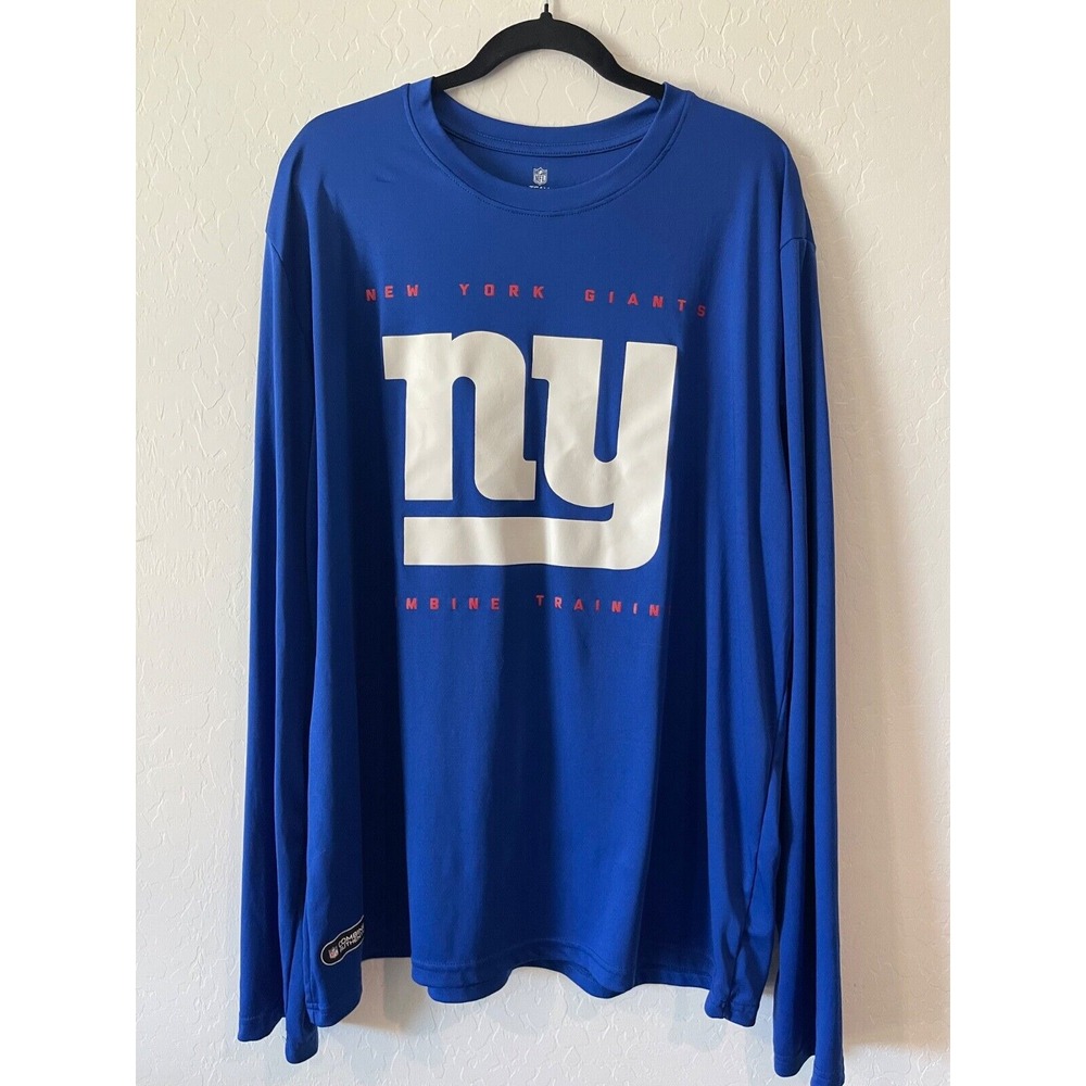 NFL New York Giants‎ Combine Shirt Blue Mens Loose Fit Authentic Size 2XL